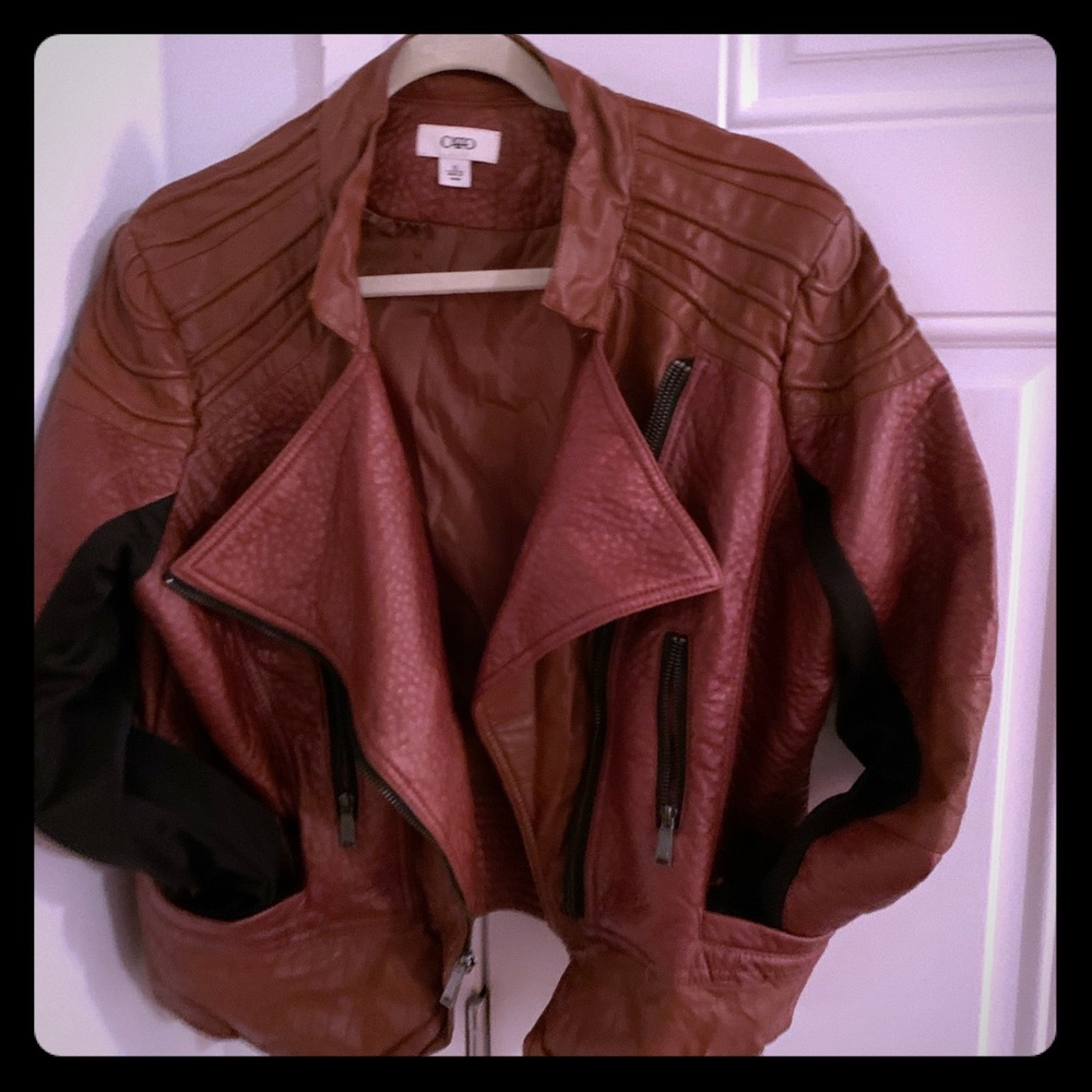 Cato Faux Leather knit insert Jacket!!! - Picture 1 of 6